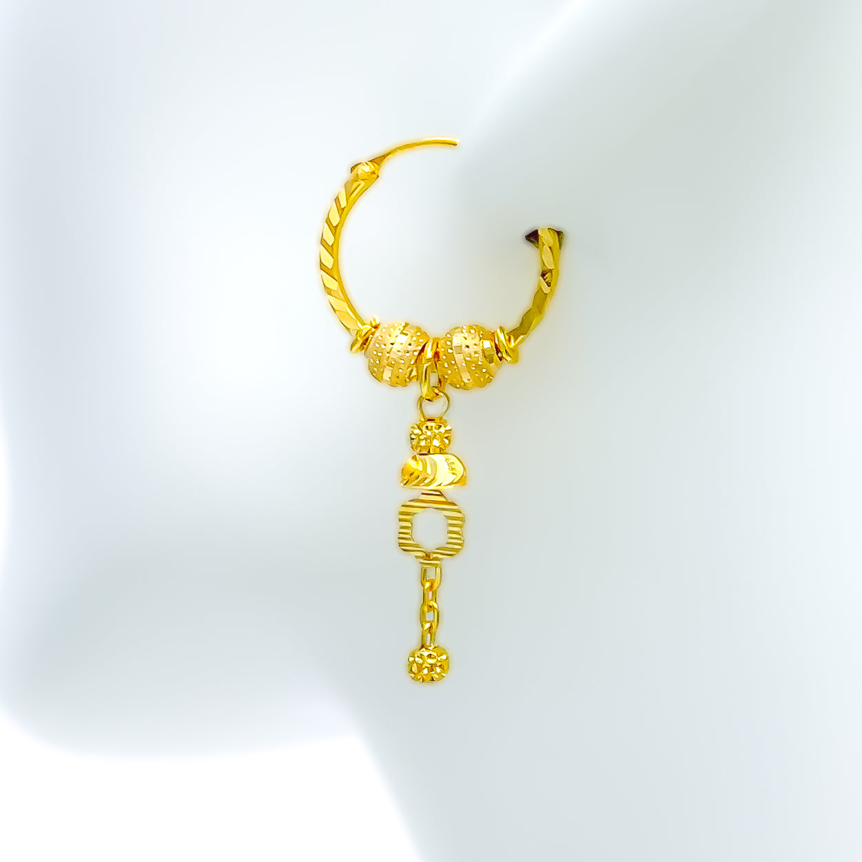 Gold Plated Polki Hoop Bali Earrings/gold Hoop Jhumka Earrings/kundan Bali  Jhumkas/bali Earrings/ Punjabi Earrings/ Pakistani Earrings/ - Etsy